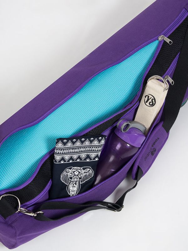 Gaiam Breathable Yoga Mat Bag Purple